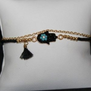 Jewel Hamsa bracelets *black*